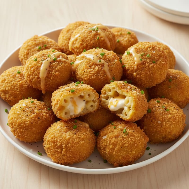 Golden Macaroni and Cheese Bites