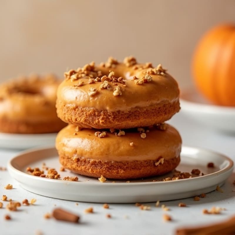Protein-Packed Baked Pumpkin Spice Donuts