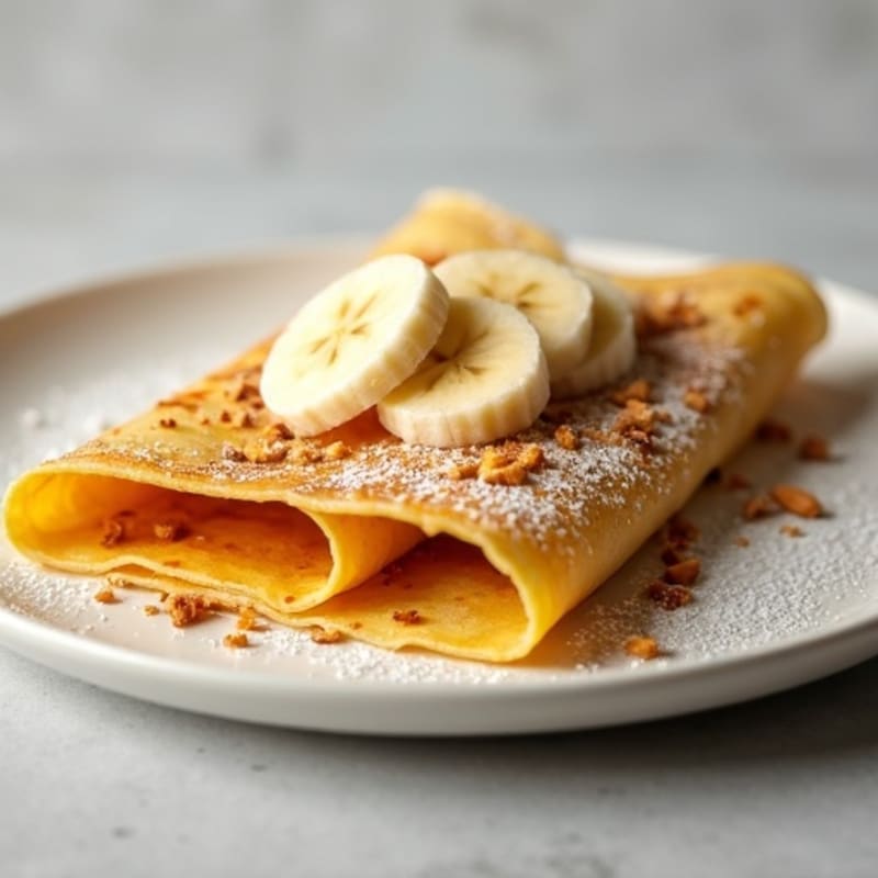 Protein-Packed Almond Butter Banana Crepes