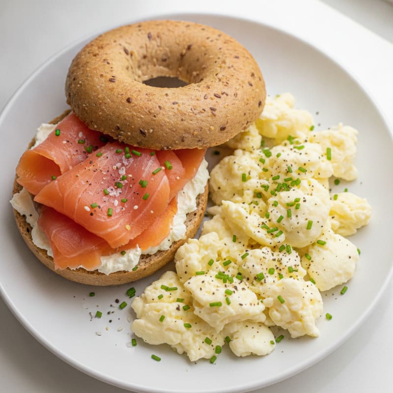 Protein-Packed Smoked Salmon Bagel