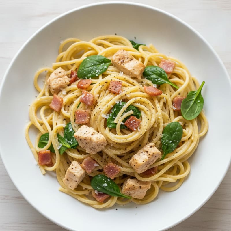 Classic Carbonara with Crispy Pancetta