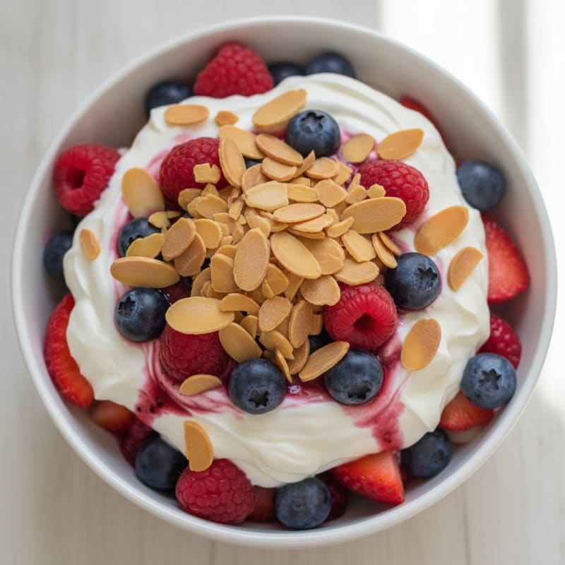 Creamy Greek Yogurt Protein Parfait with Berries