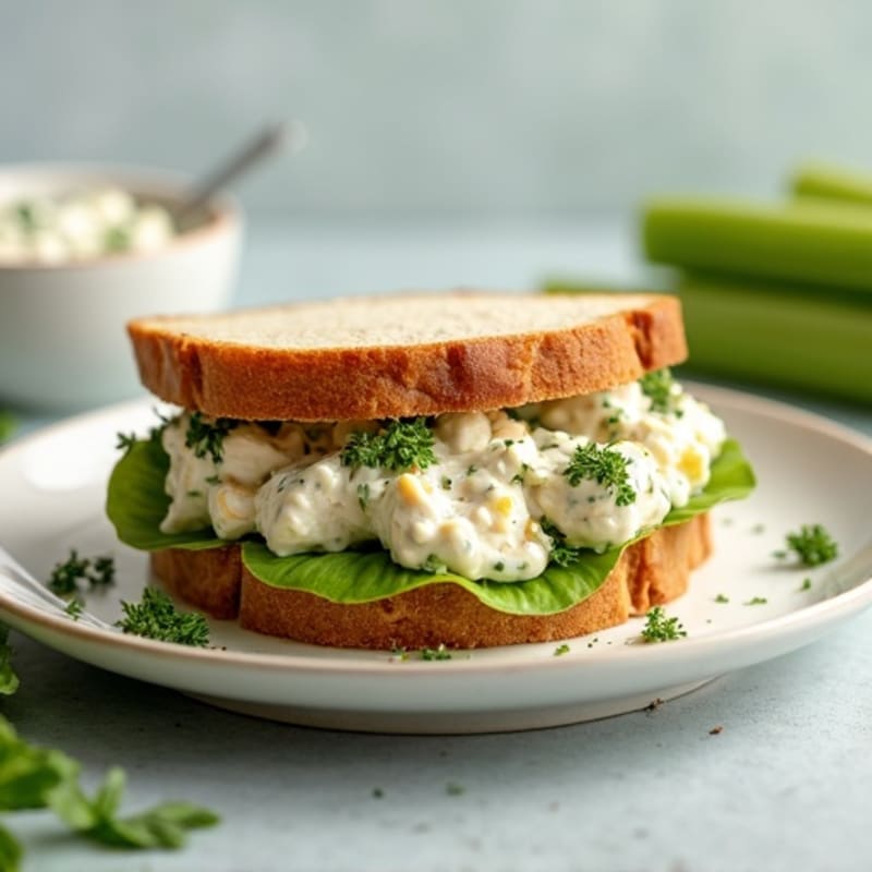 Creamy Herb Chicken Salad Sandwich