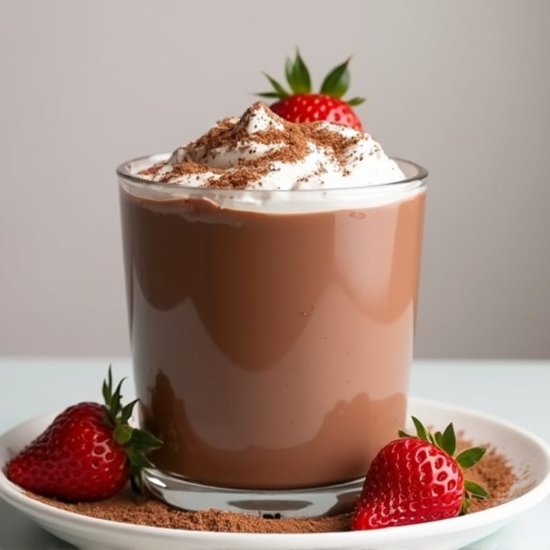 Silky Chocolate Protein Pudding with Greek Yogurt