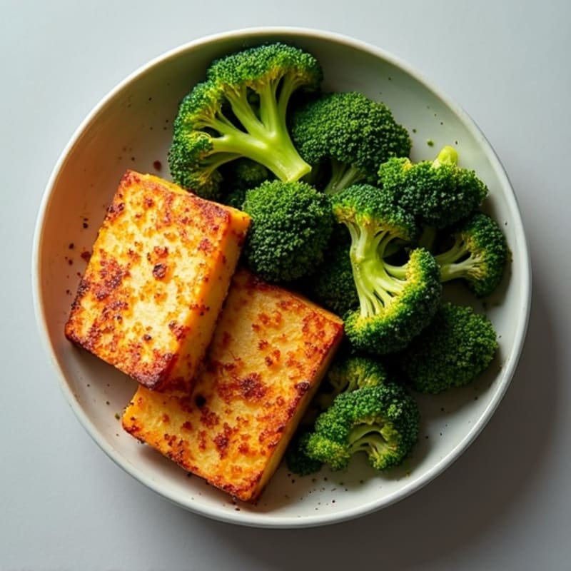 Sheet Pan Crispy Tofu and Roasted Broccoli
