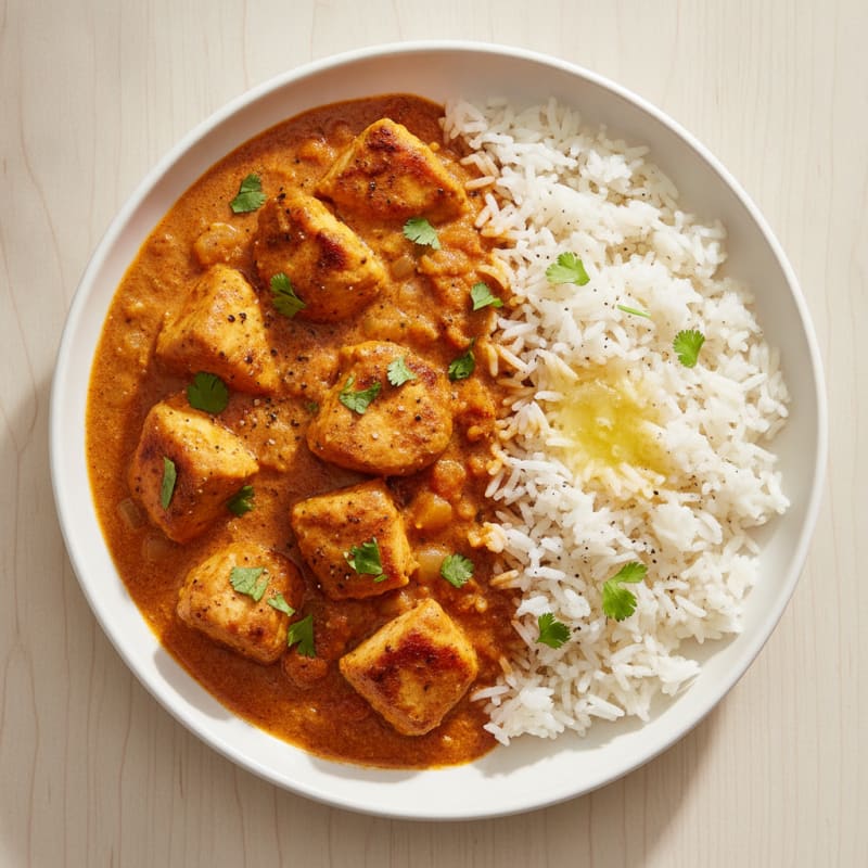 Spiced Butter Chicken with Basmati Rice