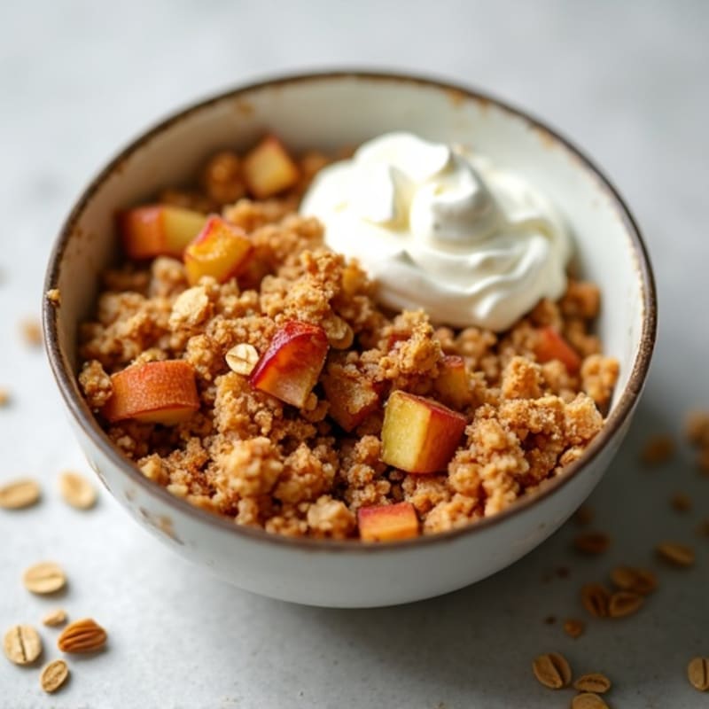 Cinnamon-Spiced Baked Apple Oat Crumble