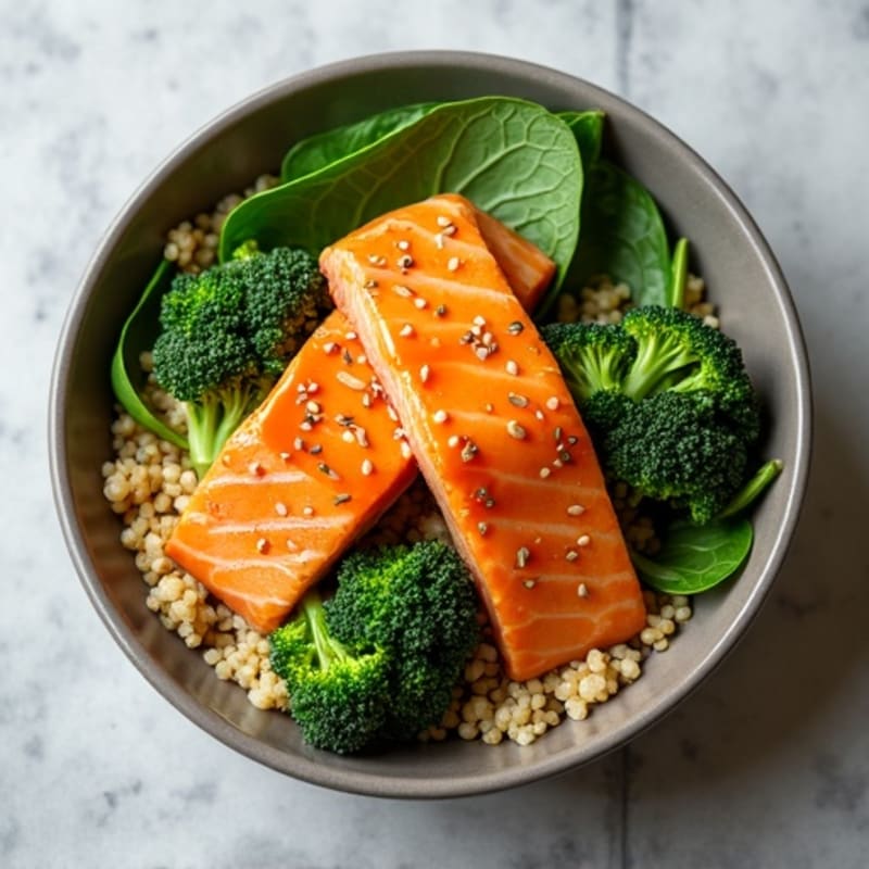 Honey-Ginger Glazed Salmon Power Bowl