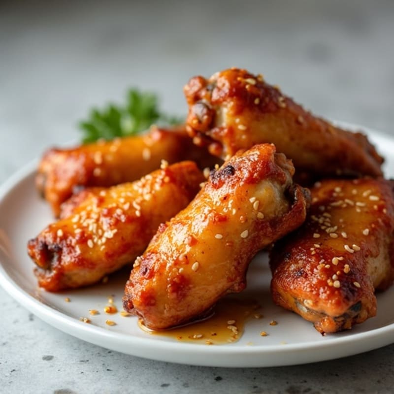 Crispy Honey Glazed Chicken Wings