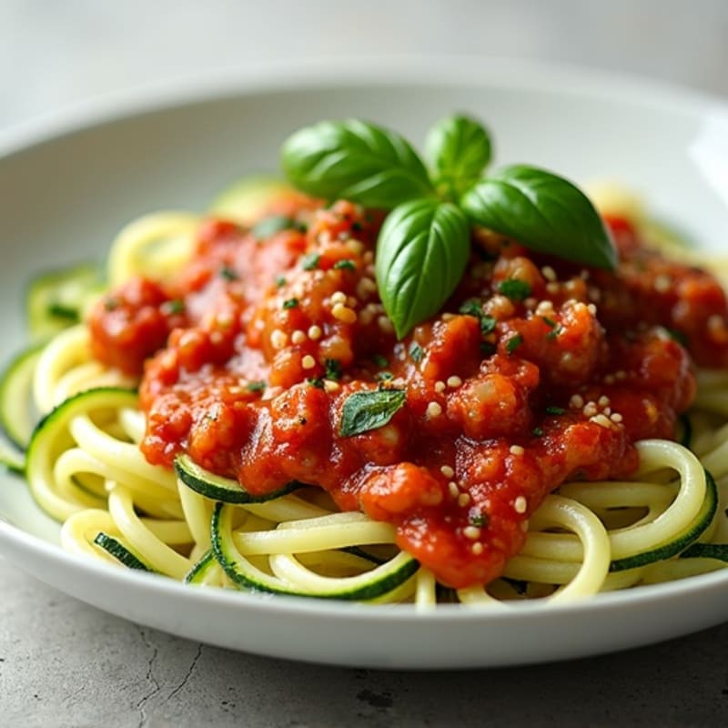 Lean Turkey and Zucchini Noodle Marinara