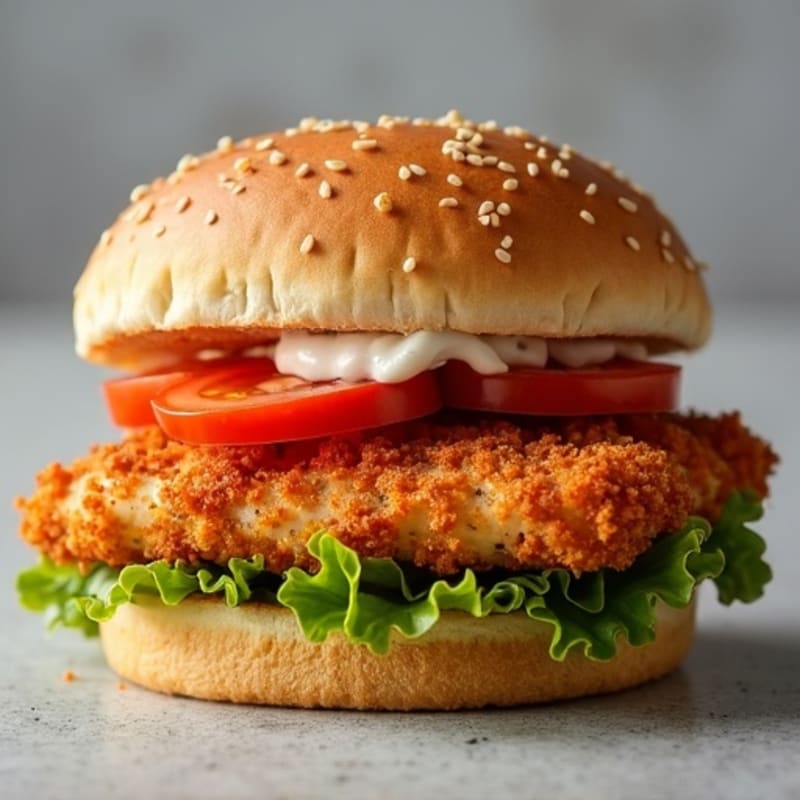 Spicy Crispy Baked Chicken Sandwich