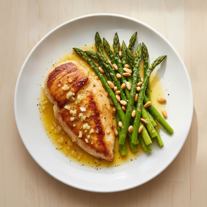 Lemon-Garlic Chicken with Roasted Asparagus