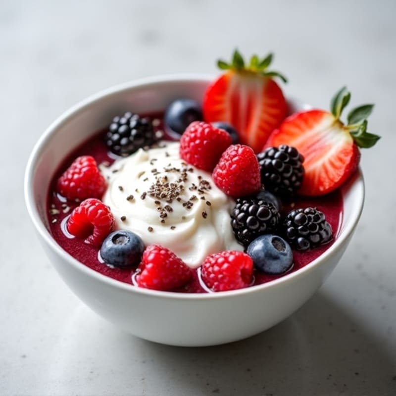 Protein-Packed Berry Greek Yogurt Bowl