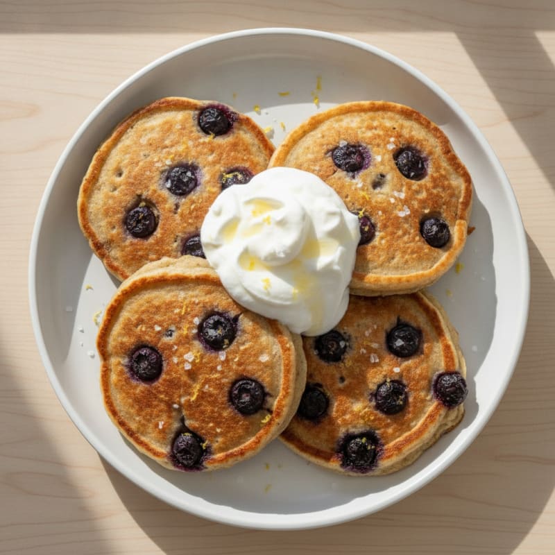 Blueberry-Lemon Ricotta Pancakes