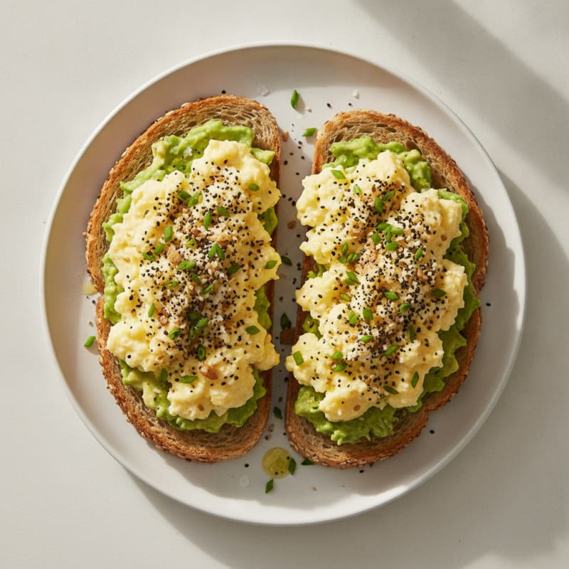Avocado Egg Toast with Everything Seasoning