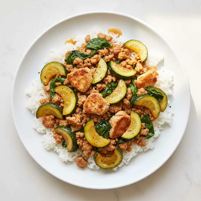 Honey-Glazed Turkey and Zucchini Skillet
