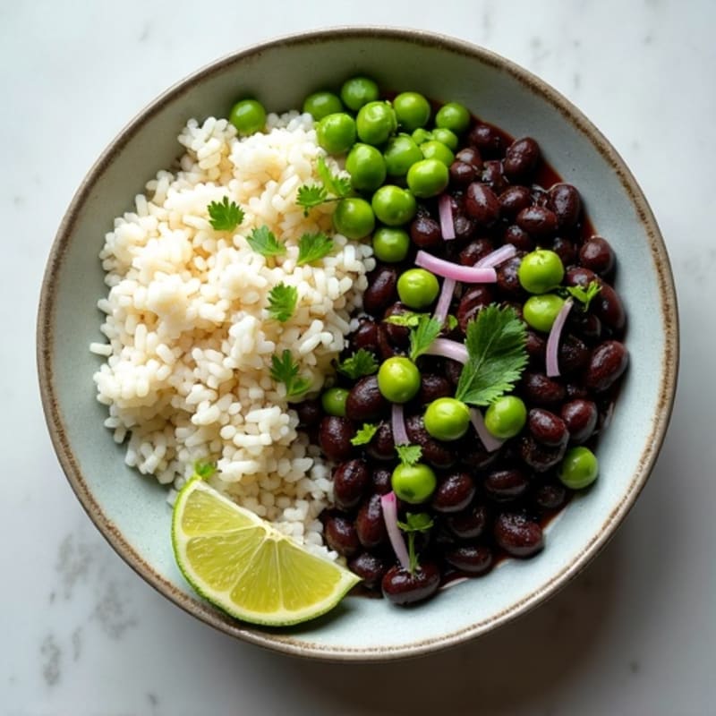Cilantro-Lime Black Beans with Coconut Rice