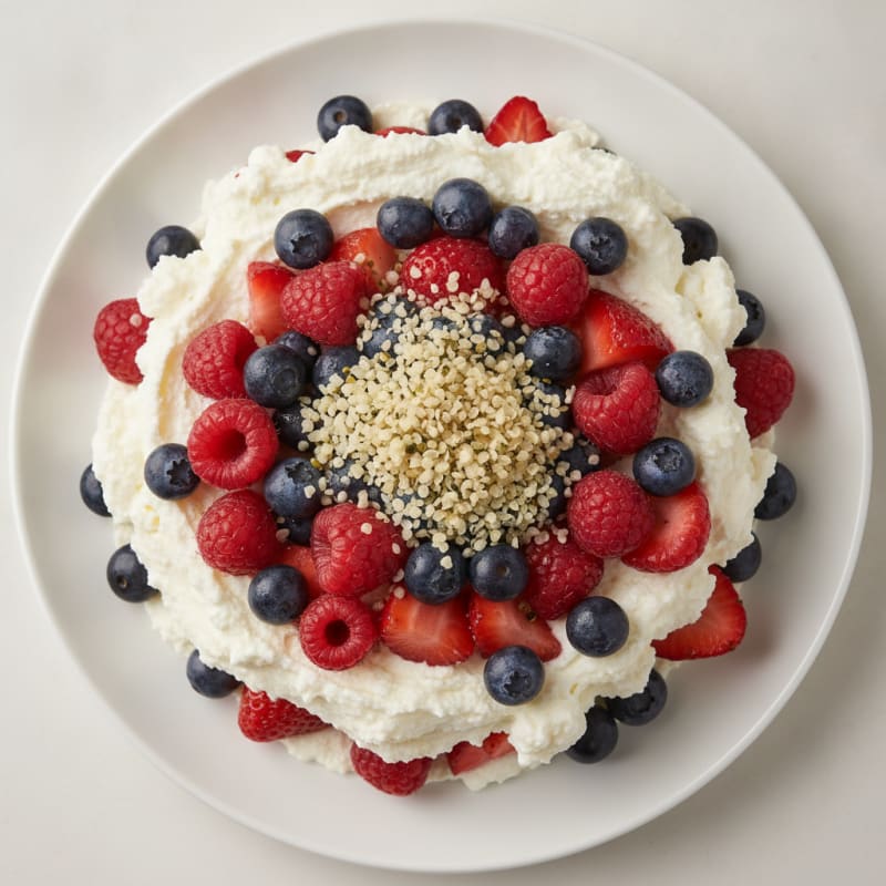 Greek Yogurt Protein Parfait with Mixed Berries