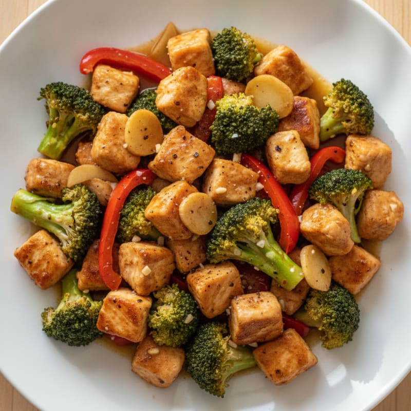 Ginger-Garlic Chicken Stir-Fry with Broccoli