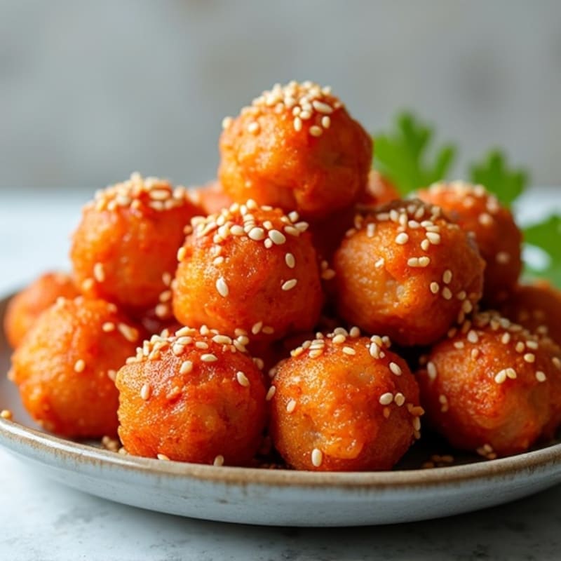 Crispy Gochujang Chicken Bites with Sesame