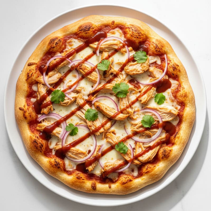 High-Protein BBQ Chicken Pizza