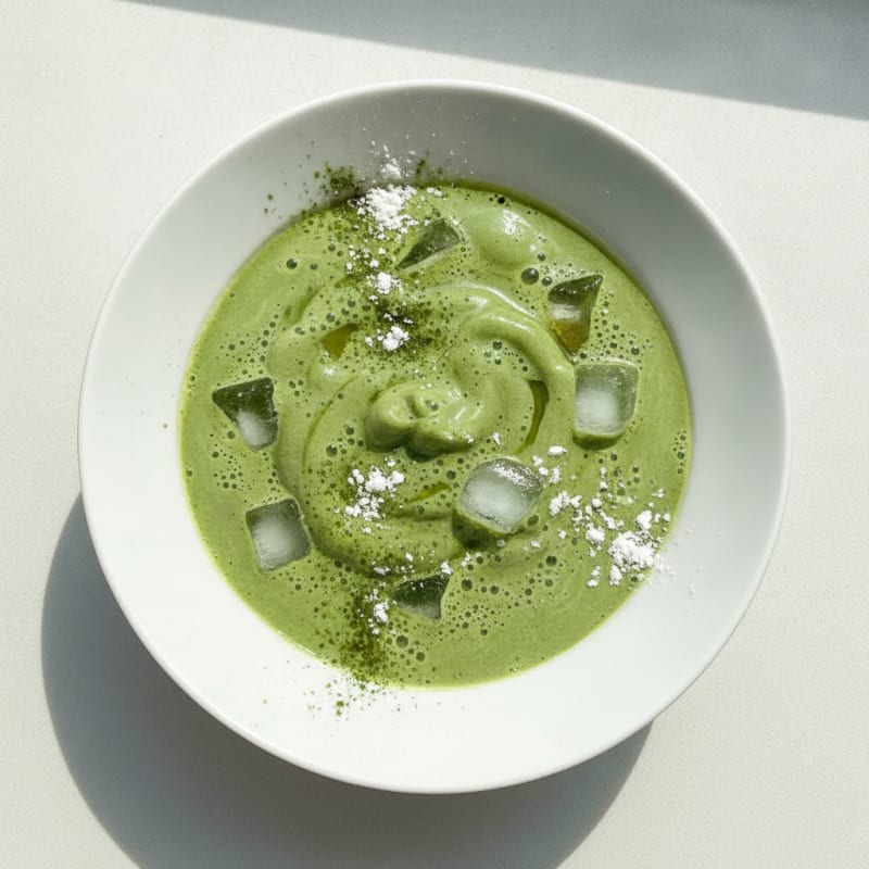 High-Protein Iced Matcha Latte