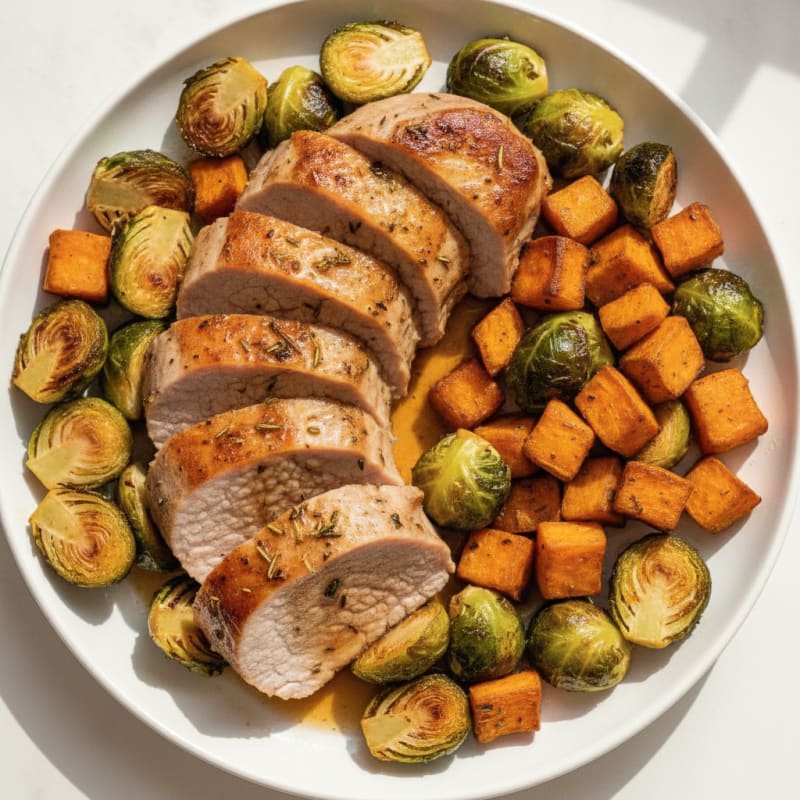 Garlic-Herb Roasted Pork Tenderloin