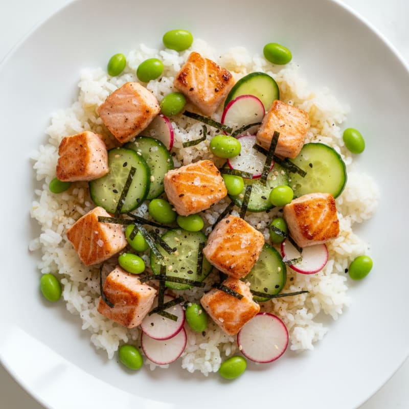 Salmon Sushi Rice Bowl