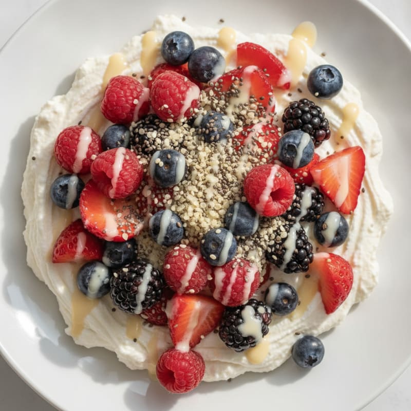Creamy Greek Yogurt Protein Bowl with Mixed Berries