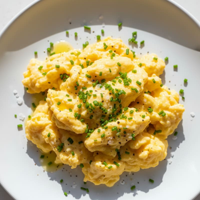 Creamy Scrambled Eggs with Chives