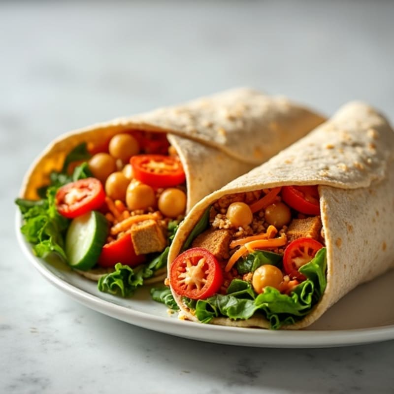 Fresh Loaded Veggie Hummus Wrap