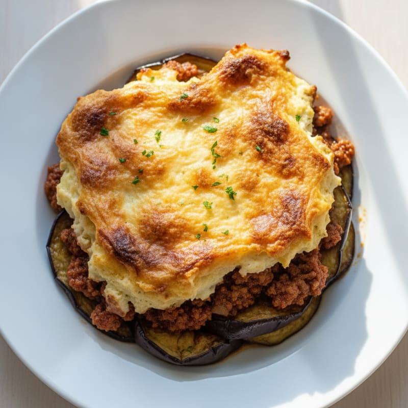 Lamb Moussaka with Eggplant and Béchamel