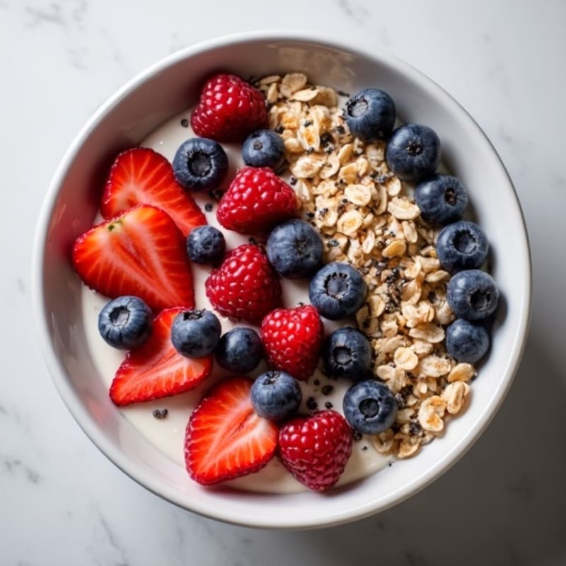 Protein-Packed Berry Oatmeal Bowl