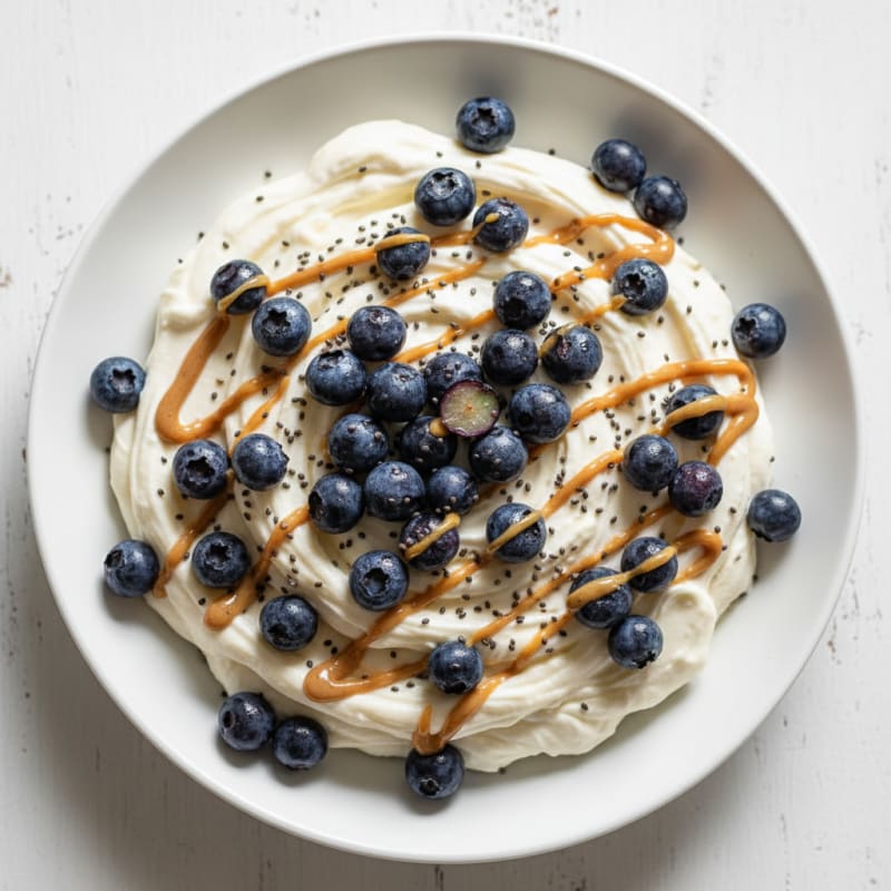 Silky Greek Yogurt Protein Pudding with Almond Butter