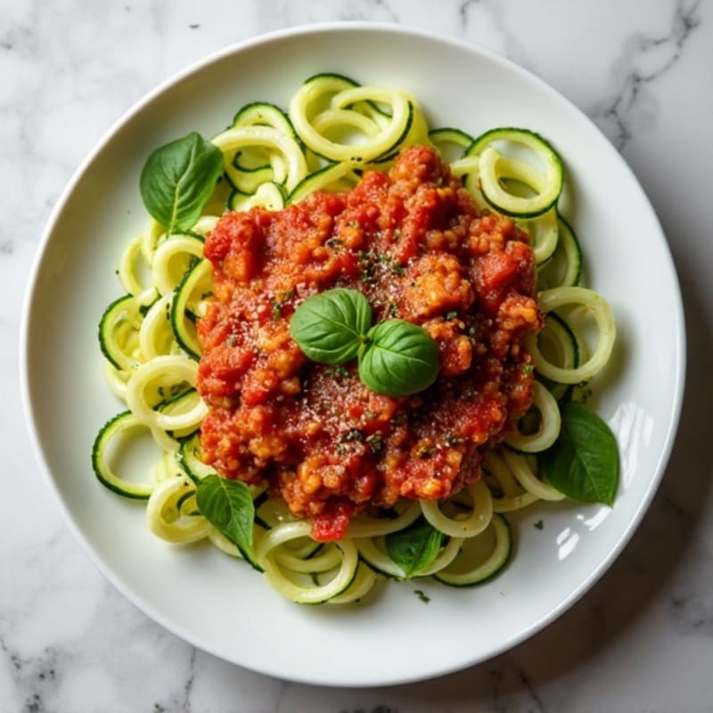 Protein-Packed Turkey Bolognese with Zucchini Noodles