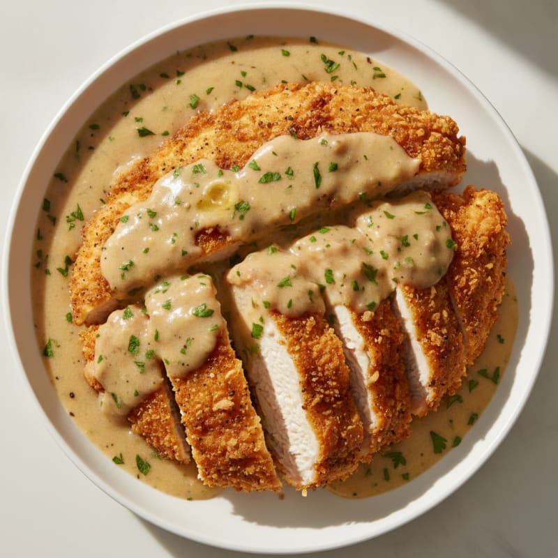 Buttermilk Fried Chicken with Creamy Gravy