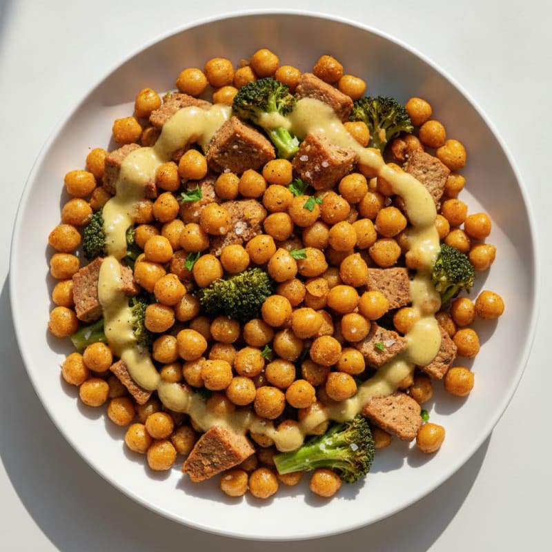 Roasted Vegetable and Chickpea Bowl