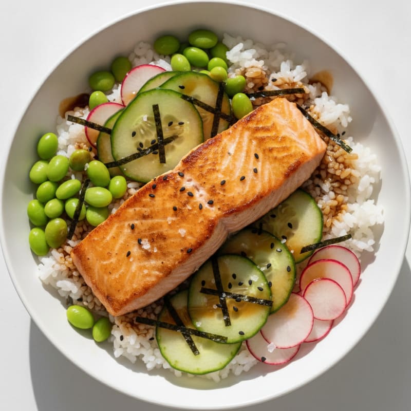 Salmon Sushi Rice Bowl