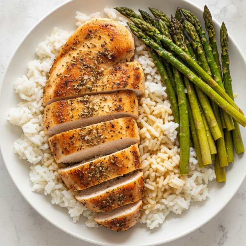 Lemon Herb Chicken with Roasted Asparagus