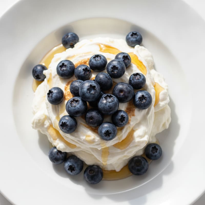 Silky Greek Yogurt Protein Mousse with Berries