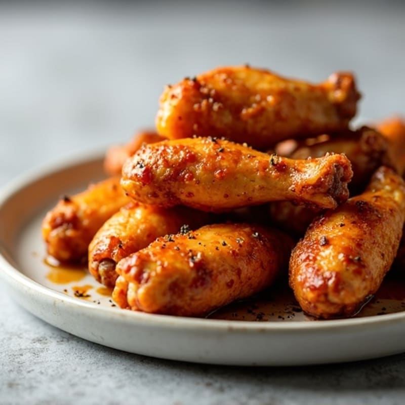Crispy Baked Honey Garlic Chicken Wings