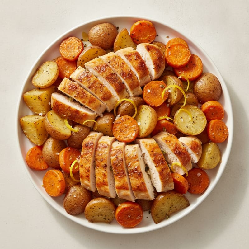 Sheet Pan Lemon Herb Chicken and Root Vegetables