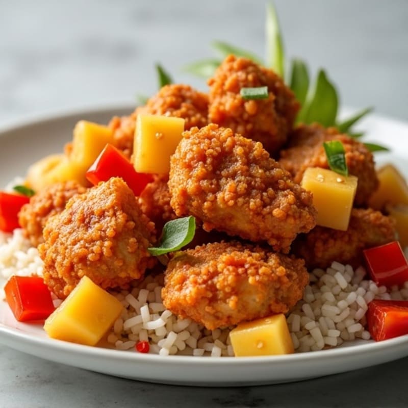 Crispy Baked Sweet and Sour Chicken