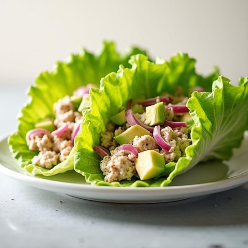 Tuna Salad Lettuce Wraps