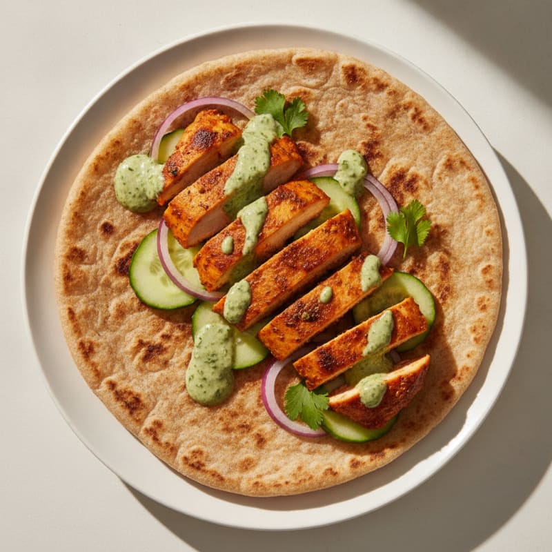 Tandoori Chicken Flatbread Wrap