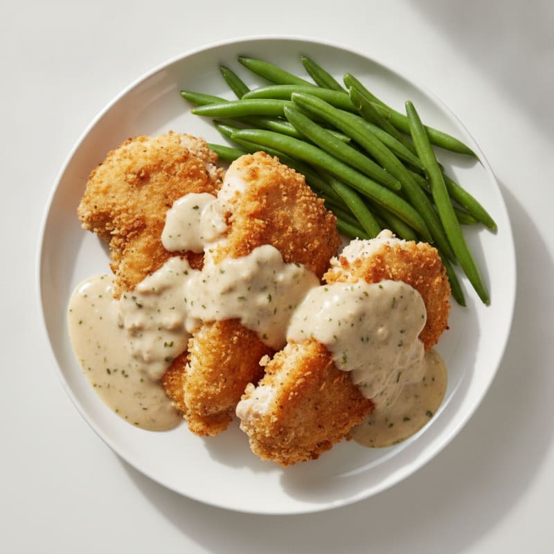 Buttermilk Fried Chicken with Creamy Gravy