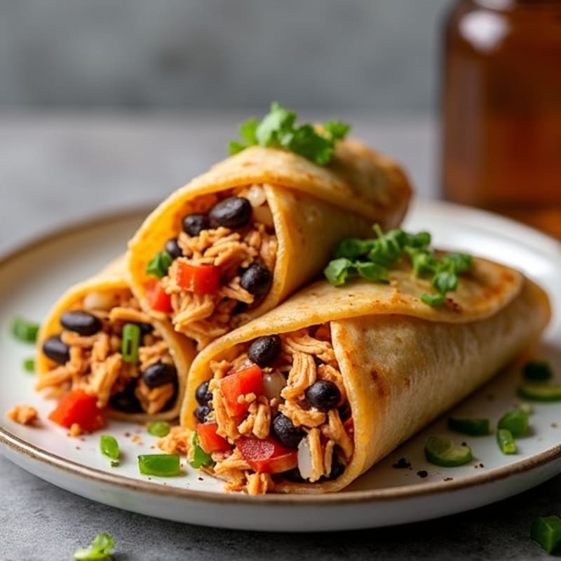 Spicy Shredded Chicken and Black Bean Whole Grain Tamales