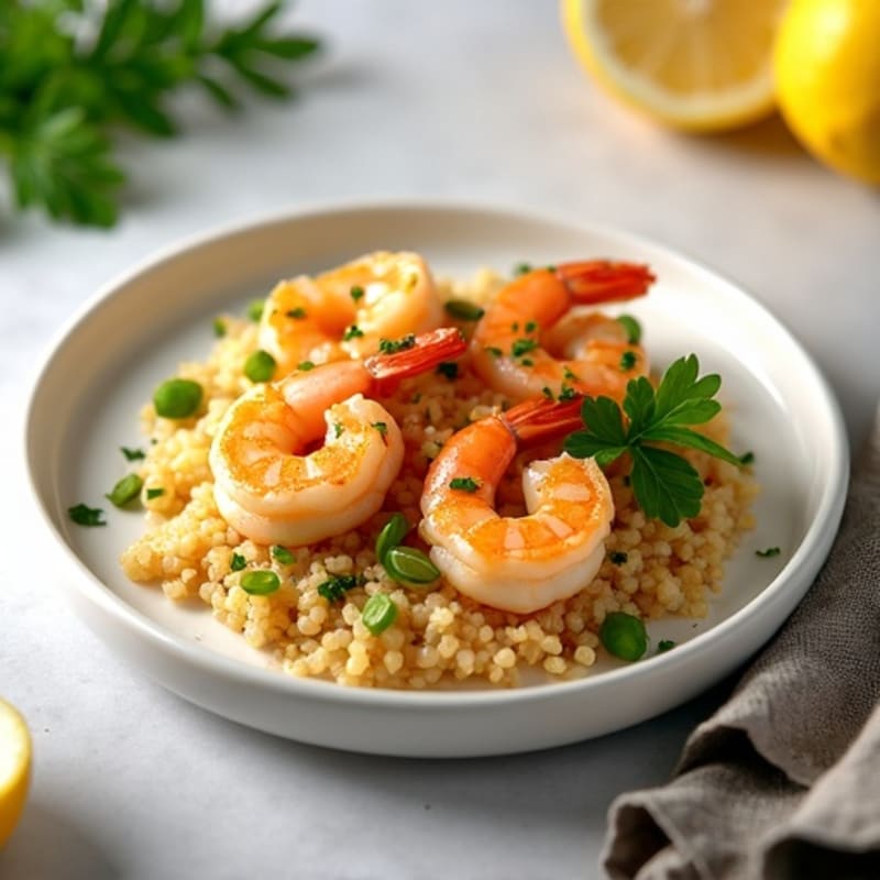 Pan-Seared Garlic Butter Shrimp with Lemon and Fresh Parsley