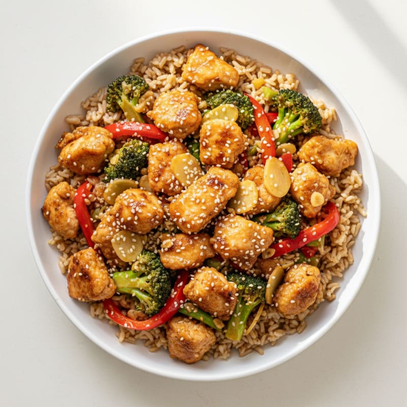 Crispy Sesame-Ginger Chicken Stir-Fry