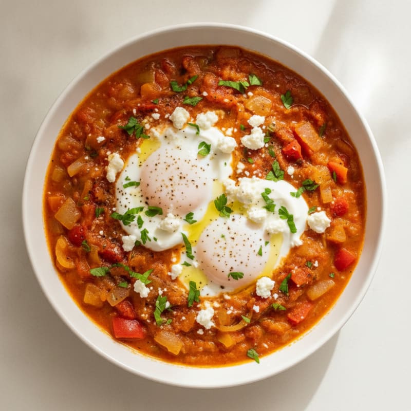 Spiced Tomato and Poached Egg Shakshuka